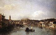 Bernardo Bellotto View of Verona and the River Adige from the Ponte Nuovo oil painting picture wholesale